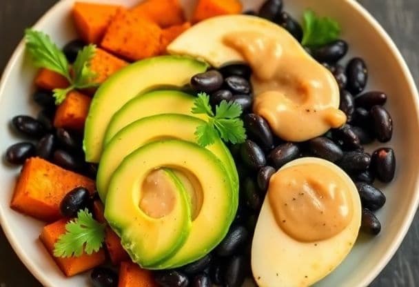 Avocado en Zoete Aardappel Bowl