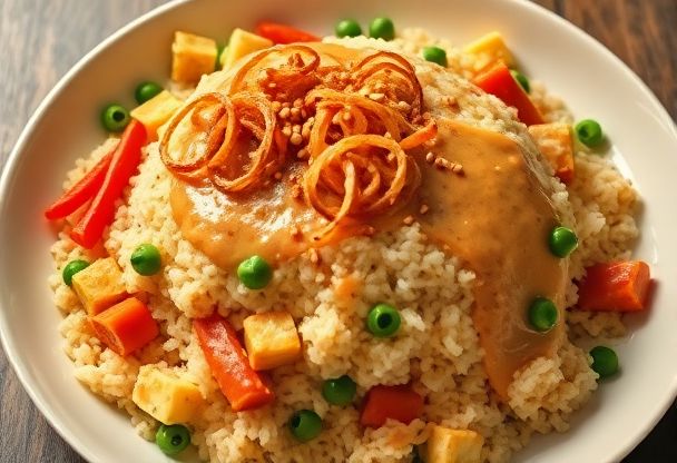 Nasi Goreng met Pindasaus